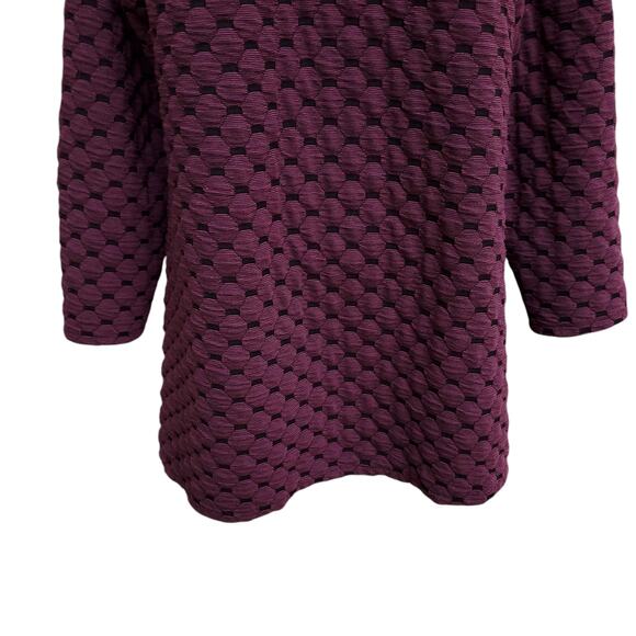 Habitat Maroon Red Black Zipper Front Collared Jacket Coat Size Medium - Picture 4 of 12